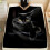 Black Cat Print Flannel Blanket Soft Warm Throw 1pc 1