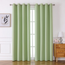 Light Blue Thermal Insulated Curtain Panels 51x39 Inch Set
