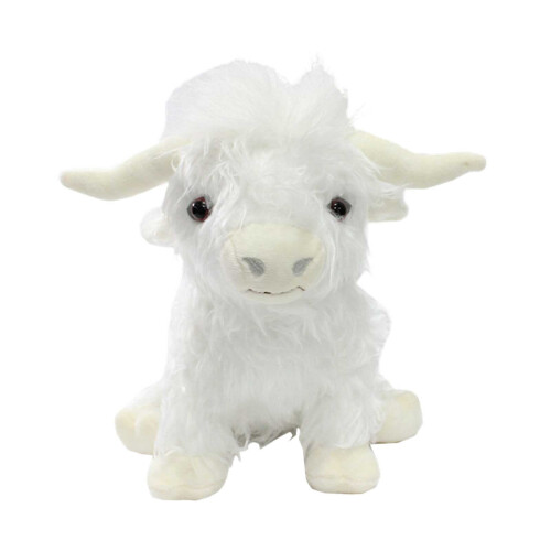 Vache en peluche violette des Highlands