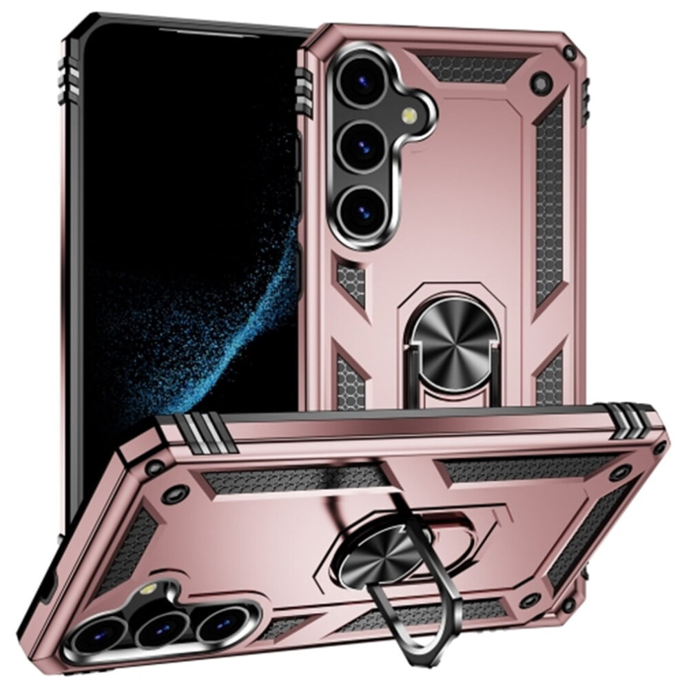 Samsung Galaxy S24 Plus Case Rose Magnetic Kickstand Gold 968604550706