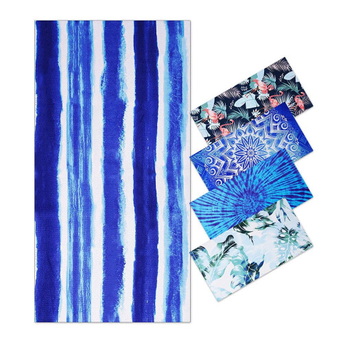Beach Towel Microfiber Water Absorption Adult 1 Pack 2
