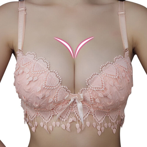 Women's floral lace corset bra set 2