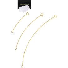 Prolunga per collana in argento sterling 925 da 2,4 a 6 pollici