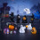 Μίνι φιγούρα ρητίνης κολοκύθας για το Halloween με μάγισσα και 7