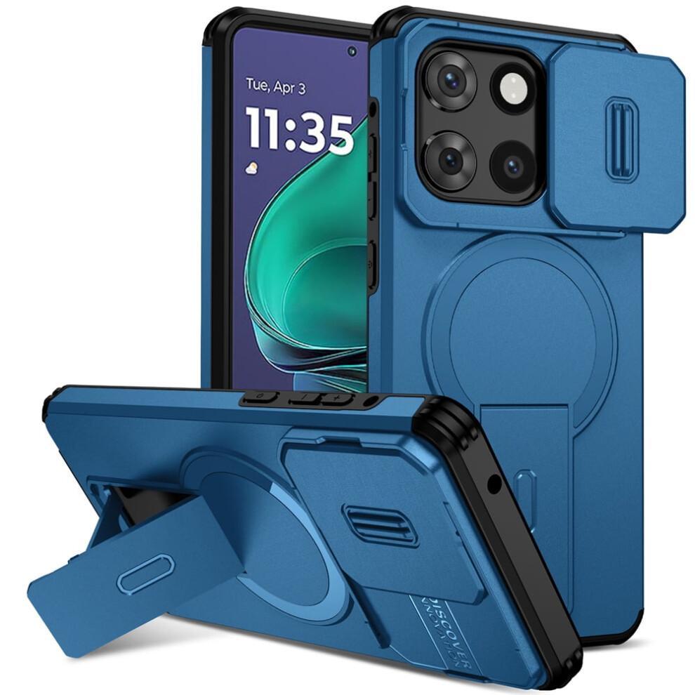 Motorola Moto G Stylus 5G 2025 Case Magsafe Foldable Blue 968604553103