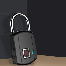 Prettyzoom Padlock USB Rechargeable Black Zinc Alloy
