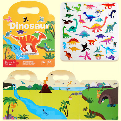 Reusable Sticker Book Educational Activity Pad for Toddlers