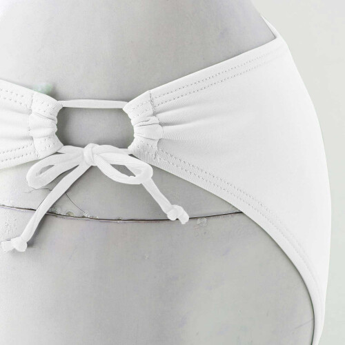 Kvinders string bikinitrusse hvid high-cut trekant 1