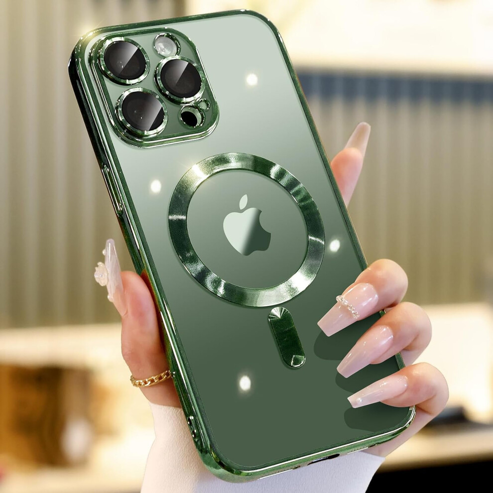 Iphone 15 Pro Max Magnetic Case Slim Magsafe Green 968604557521