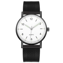 Reloj digital de cuerda manual de acero inoxidable – 1 unidad