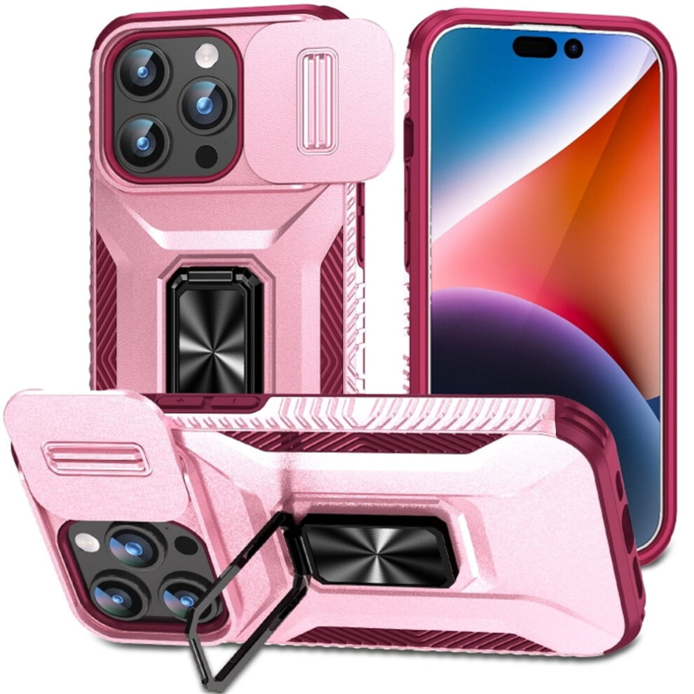 Iphone 15 Pro Max Slim Shockproof Hybrid Case Pink 968604555374