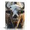 Bison dans la neige - Affiche décorative rustique 30 x 40 cm 1