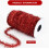 Red Thin Tinsel Garland Ribbon 60-Yard Glitter Metallic Wire 2