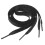 Flat Glitter Shoelaces Black 1.1M 1
