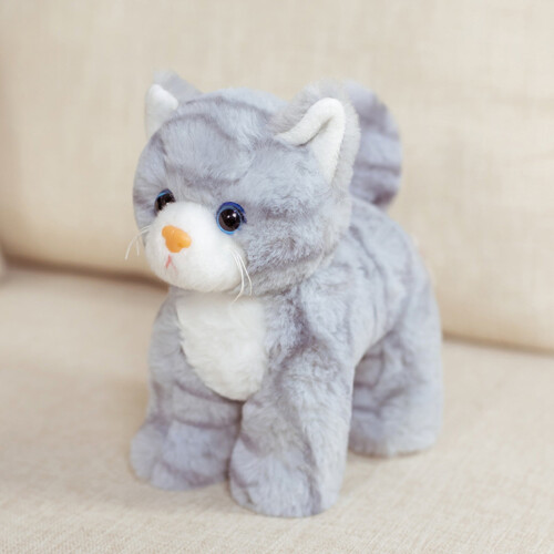 Peluche Chiot avec Moustaches Réalistes 20 cm