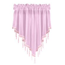 Lace Valance Swag Curtain 51 Inch Scalloped Sheer with