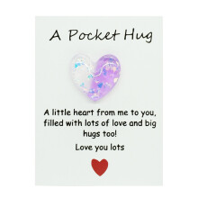Pocket Hug Encouragement Cards Heart-Shaped 20 pcs