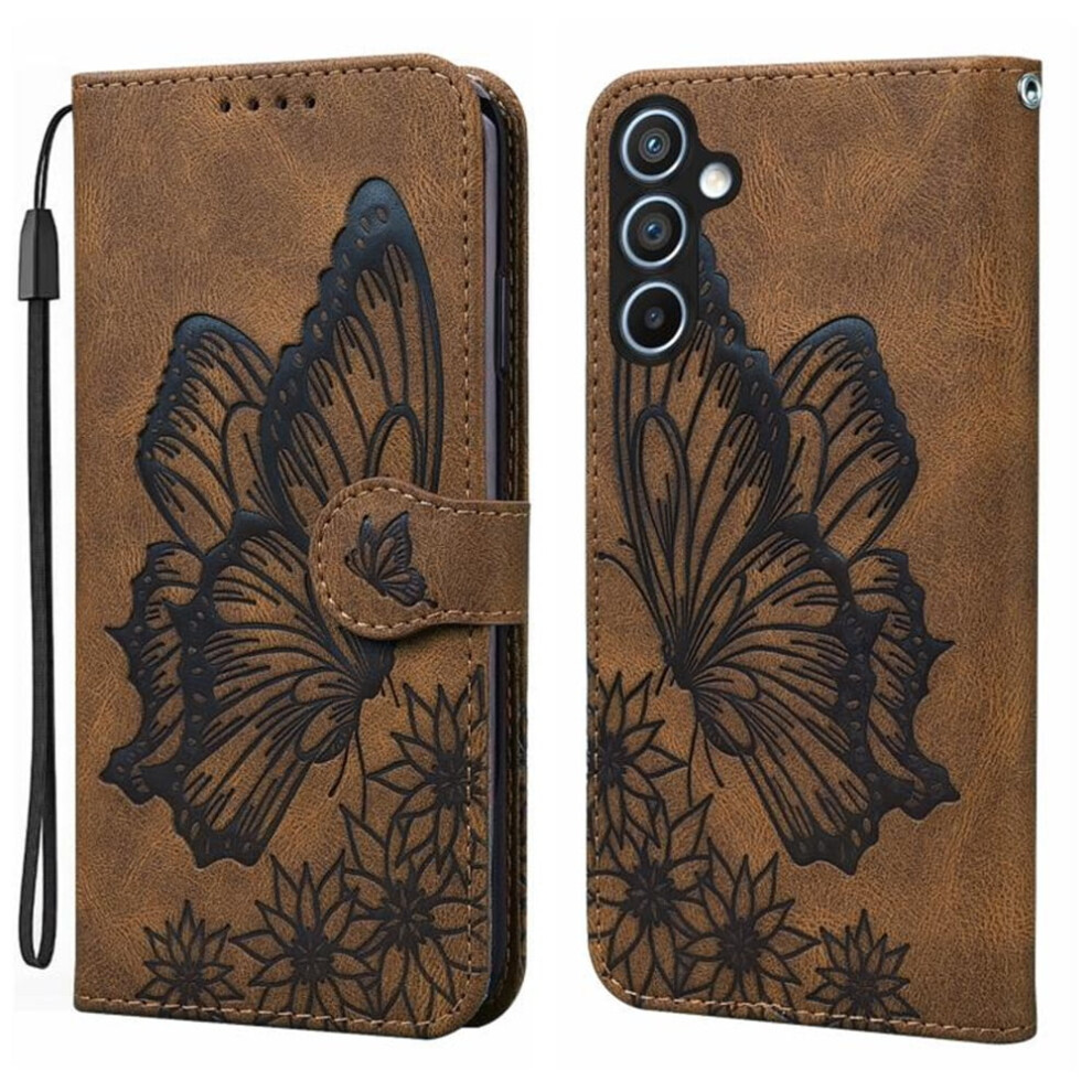 Butterfly Pattern Pu Leather Flip Wallet Case For Samsung 968604558474