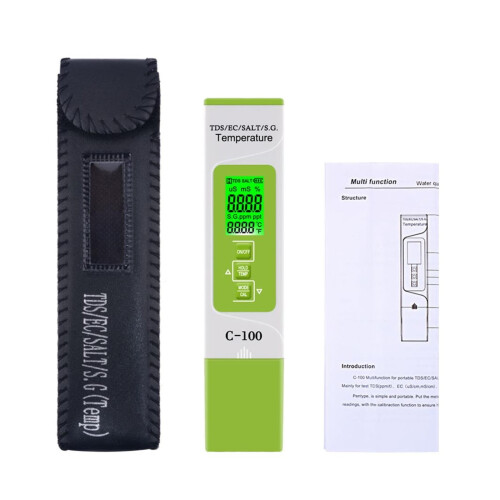 5-in-1 waterkwaliteitsmeter, draagbaar penmodel, TDS EC