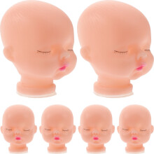 Honmeet Vinyl Doll Heads Craft Accessory 10 pcs