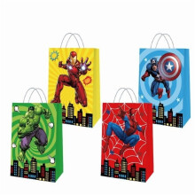 Sacs cadeaux pour fête de super-héros (24 pièces, 21 x 15 x 8 cm)