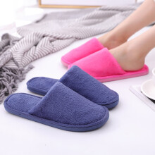 Pantuflas de lana para mujer, color rosa, para estar en casa.