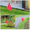 Plenmarkeringsflagg røde PVC stål 24 stk 7