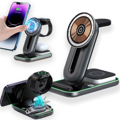 4-in-1 Wireless Charger for Phone Watch Headset