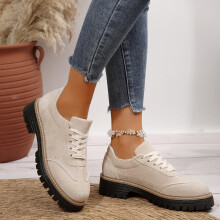 Mocassins casuais femininos Willtoo bege
