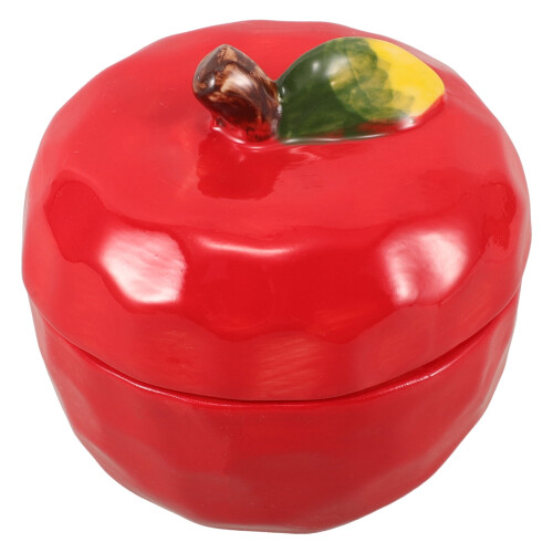 Keramische kerstpot als voedselcontainer met deksel