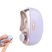 Coupe-ongles électrique avec polisseuse, lumière LED et pince