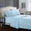 Bedding Set Polyester 4-Piece Sky Blue King 2