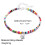 Pulsera tobillera elástica de cuentas estilo boho hecha a mano 3