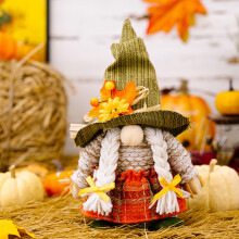 Handmade Felt Fall Gnome Ornament Autumn Swedish Tomte