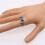 Zircon Bow Knot Ring Set Women Elegant 5PCS 5