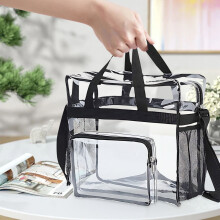 Rucsac transparent impermeabil din PVC, capacitate mare, transparent