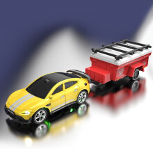 Mini-RC-Auto mit Anhänger, Maßstab 1:64, 2,4-GHz-Fernsteuerung