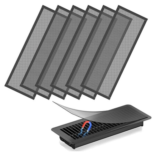 Floor Vent Covers Magnetic Mesh Screen 4x12 Inch