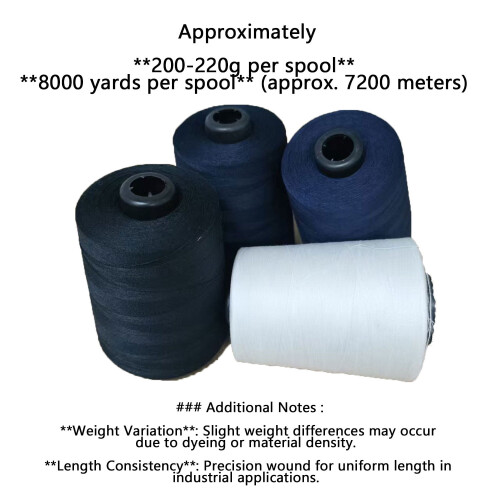 Polyester sewing thread 2-ply 402 count 8000 yards 1