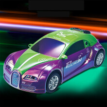 Coche de juguete para niños con luces, sonido, función de empuje y arranque, función de volteo y resistencia a los golpes.