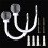 Curtain Hooks with Clear Wall-Mounted Ties White Heavy Duty 1