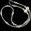 White Pearl Beaded Sunglass Chain Holder 1 Pack 7