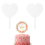 Acryl blanco taarttopper DIY 2 stuks 1