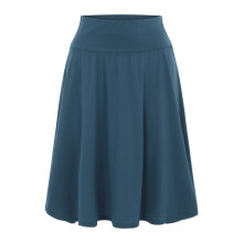 Dames midi-rok met ombré-effect en uitlopende rok, marineblauw, maat S-XXXL
