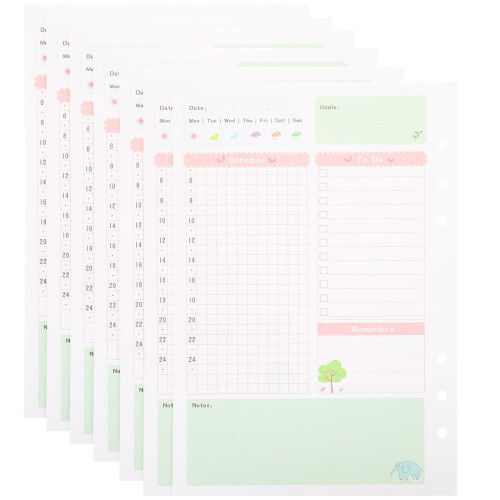 A5 Daily Planner Refill Paper 2 Pieces