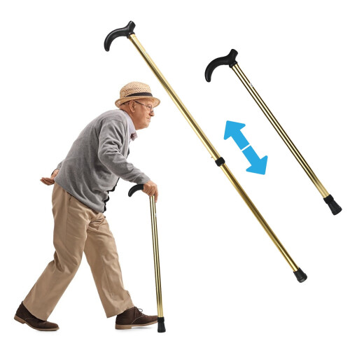 Telescopic Aluminum Crutch for Elderly, 1 PC