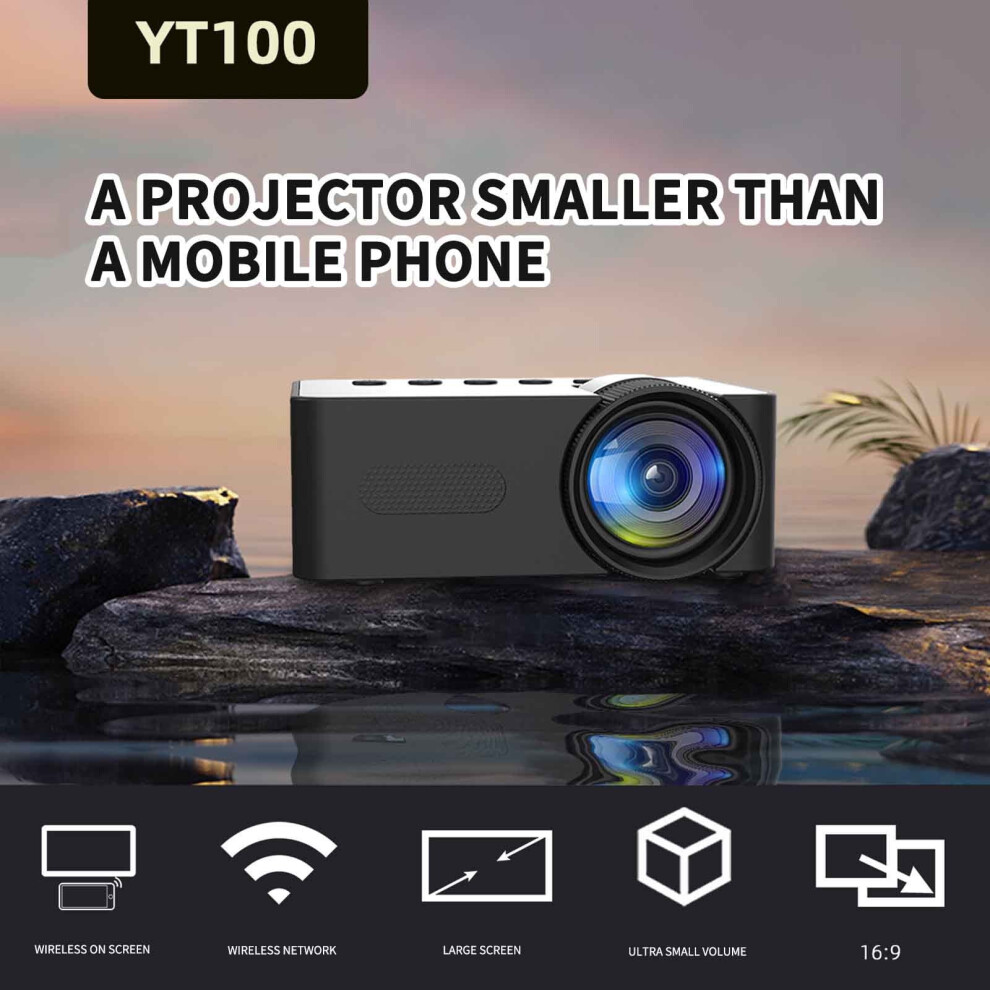 4K Mini Projector Wifi Bluetooth Iphone Android Hdmi 974856052769