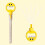 Smiley Face Bubble Wand Yellow 32-Hole Five-Claw 1