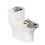 WC-Deckelbezug-Set aus dehnbarem Polyester mit Zebra-Blumenmuster 1