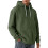 Herren-Kapuzenpullover aus Baumwolle, Militärgrün, Größe XL 1